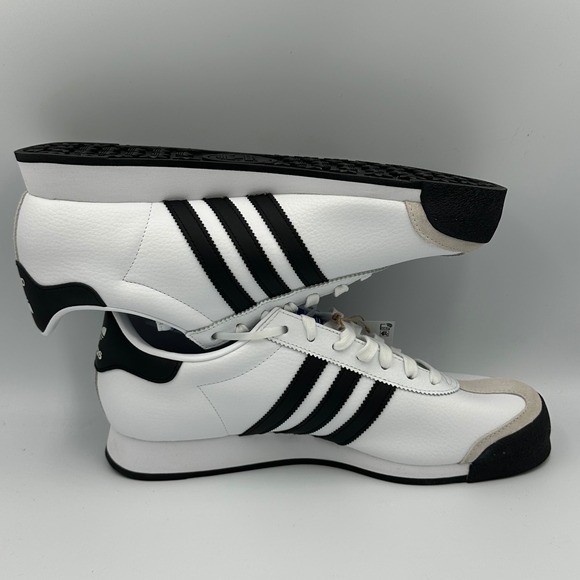 Adidas Samoa OG Classic Sneakers Shoe 3 Stripe White Black Men's 10.5 DS No Box - Picture 10 of 11